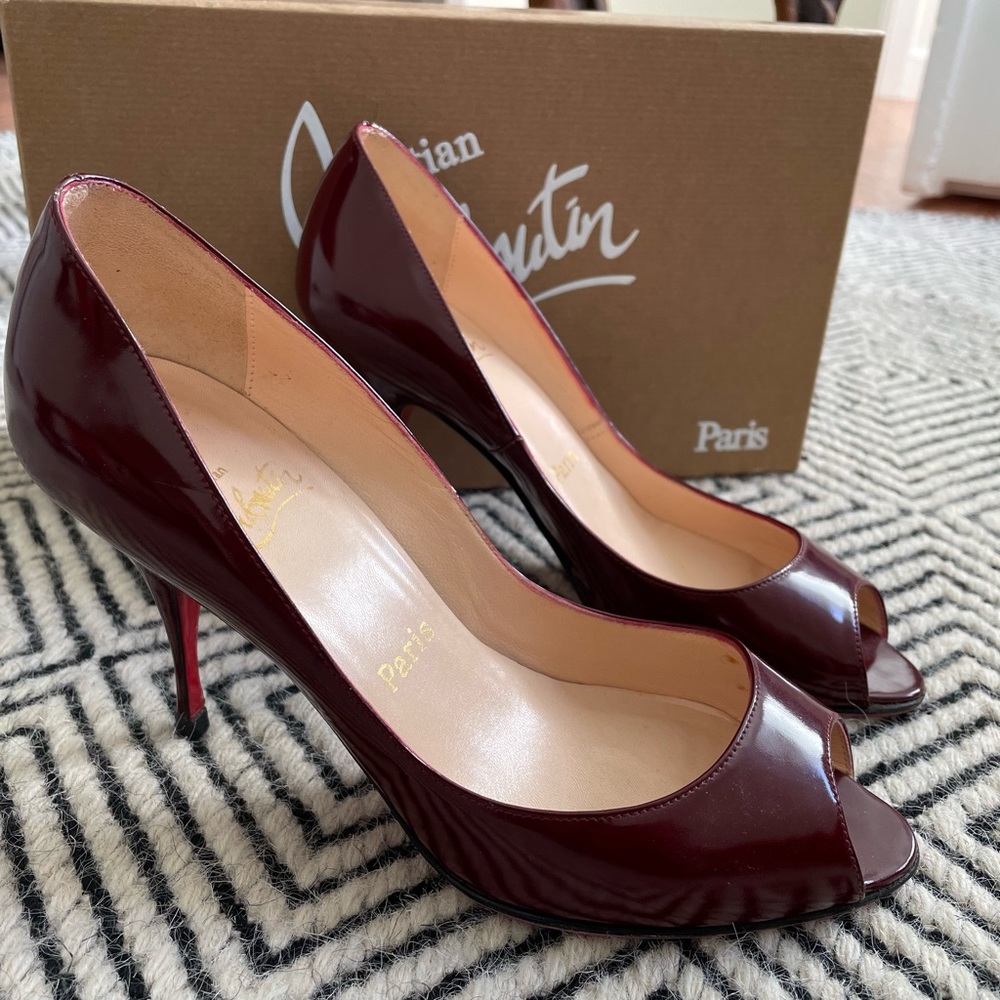 ❌SOLD❌Christian Louboutin Red Open Toe Pumps (doesn’t come with a box)
